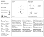 Baumer SENSOR CH-8501 datasheet & application notes - Datasheet Archive