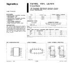 pin diagram of ic 74190 datasheet & application notes - Datasheet Archive